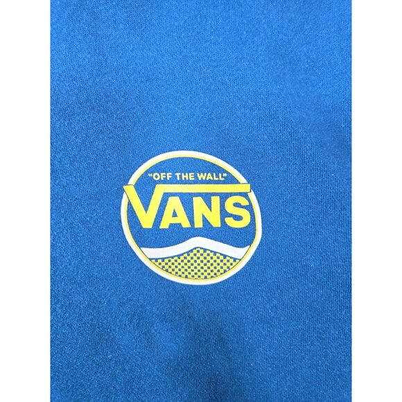 Vans Blue "Off The Wall" Hoodie Medium - Picture 6 of 7